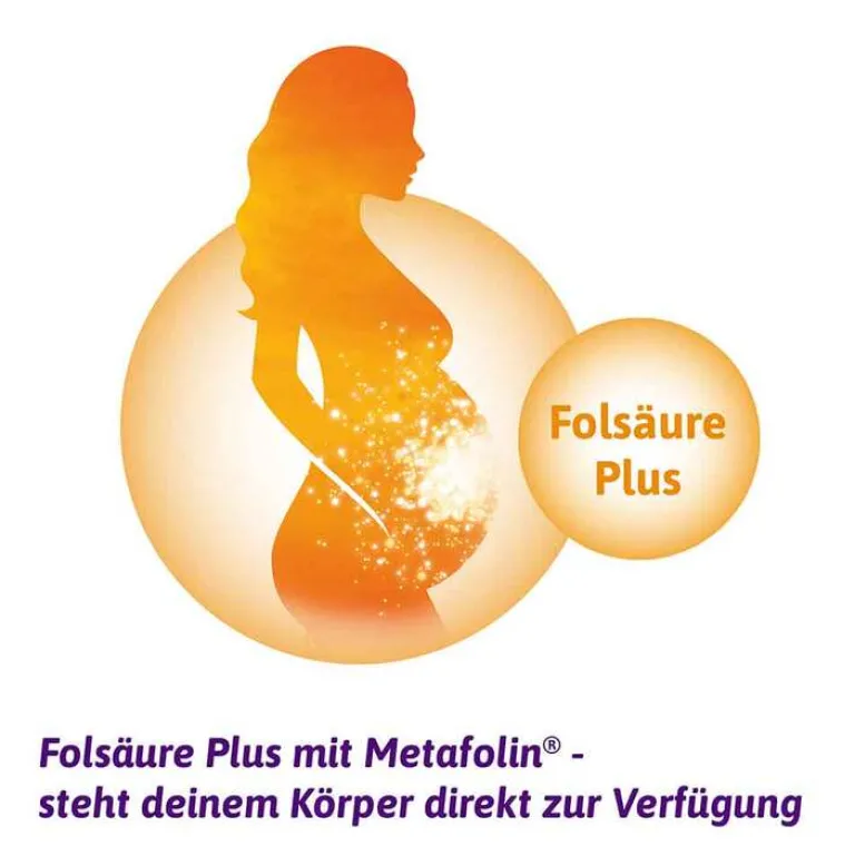 Clearance 2 Schwangerschaft + Stillzeit ohne Jod - 8-Wochen-Packung mit 60 Tabl. u. 60Kapseln, 2X60 St Vitamin B9 (Folsäure)|Schwangerschaft