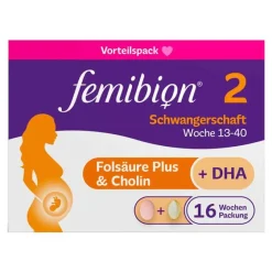 Sale 2 Schwangerschaft in der 16-Wochen-Packung mit je 112 Tabletten und Kapseln, 2X112 St Vitamin B9 (Folsäure)|Schwangerschaft