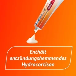 Outlet Fenihydrocort Creme 0,25 %, Hydrocortison 2,5 mg/g, wirksam bei Hautentzündungen, 50 g