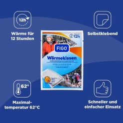 Figo Wärmekissen 12 h selbstklebend Vorteilspack, 10 St