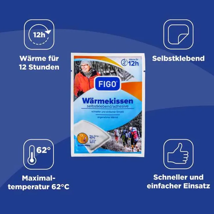 Figo Wärmekissen 12 h selbstklebend Vorteilspack, 10 St
