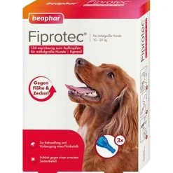 Best Fiprotec 134 mg Lösung z.Auftr.für mittelgröße Hunde, 3X1.34 ml Flöhe, Zecken & Co.