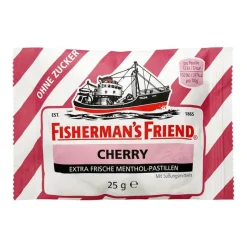 Discount Fishermans Friend Cherry ohne Zucker Pastillen, 25 g Zuckerfreie Bonbons