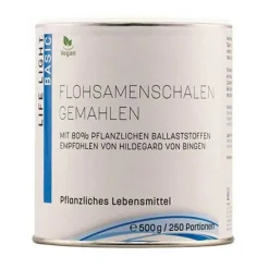 New Life Light Flohsamenschalen gemahlen Pulver, 500 g