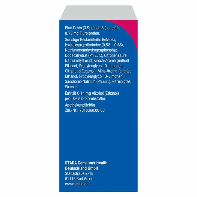 Stada Flurbiprofen 8,75 mg / Dosis Spray Anw.Mundhö., 15 ml
