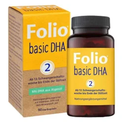 Online Folio 2 basic DHA Hartkapseln, 90 St