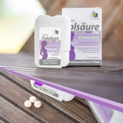 Folsäure 800 Plus B12 + Jod Tabletten, 120 St