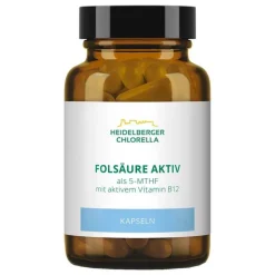 Folsäure Aktiv plus Vitamin B12 aktiv Kapseln, 60 St