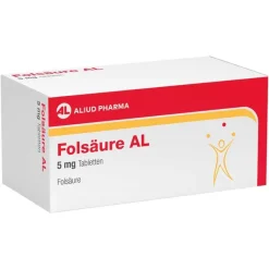 Aliud Pharma Folsäure AL 5 mg Tabletten, 100 St