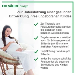 Discount Biosyn Folsäure Tabletten, 50 St