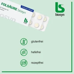 Discount Biosyn Folsäure Tabletten, 50 St