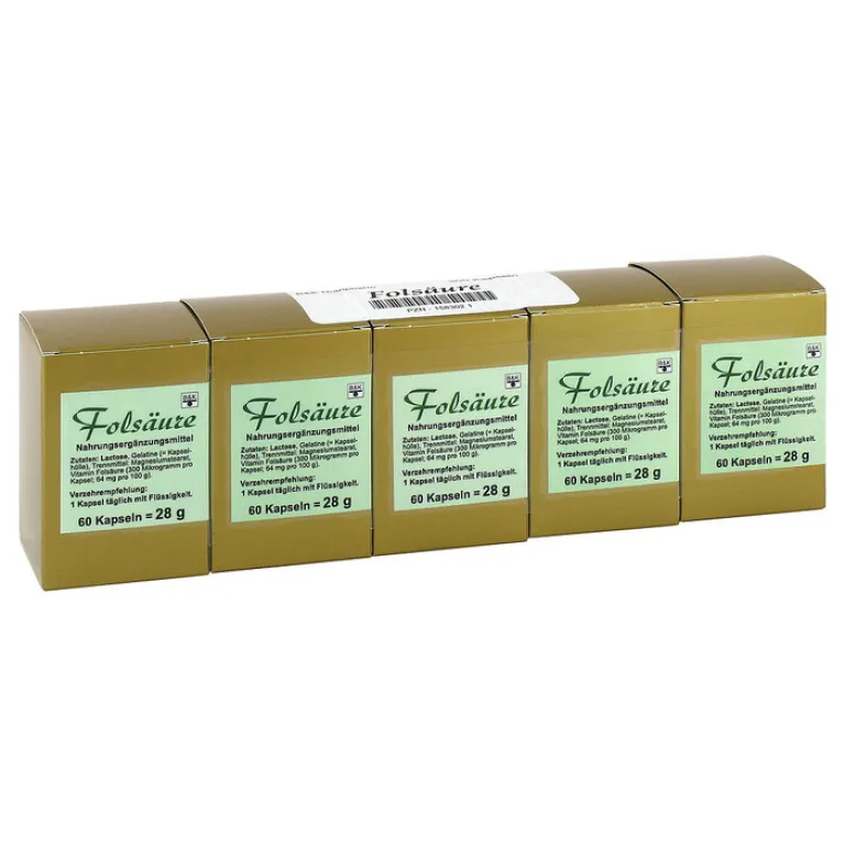 Best Folsäure Kapseln, 300 St Vitamin B9 (Folsäure)