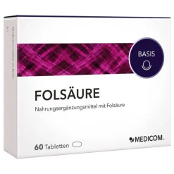 Online Folsäure Tabletten, 60 St Vitamin B9 (Folsäure)