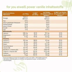 For You Eiweiß Power Vanille, 750 g