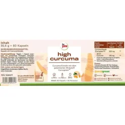 Outlet high curcuma Kapseln, 60 St Kurkuma Kapseln