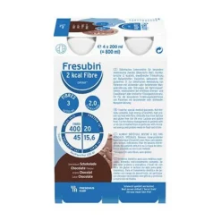 Discount Fresubin 2 kcal fibre Drink Schokolade Trinkflasche, 4X200 ml