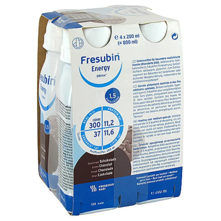 Clearance Energy Drink Schokolade Trinkflasche Cpc, 4X200 ml Trinknahrung