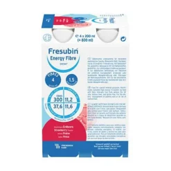 Sale Energy Fibre Drink Erdbeere Trinkflasche, 6X4X200 ml Trinknahrung