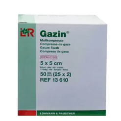 New Gazin Kompressen 5x5cm 8fach, 25X2 St