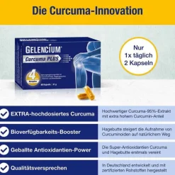 Best Gelencium Curcuma Plus hochdosiert mit Vitamin C Kapseln, 60 St Kurkuma Kapseln