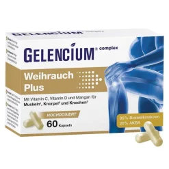 Best Gelencium Weihrauch Plus hochdosiert mit Vitamin C Kapseln , 60 St