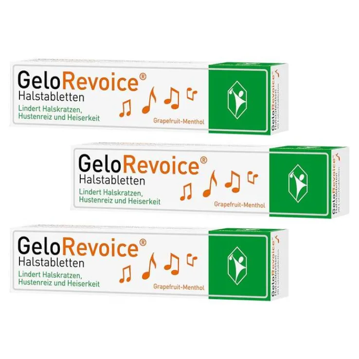 GeloRevoice Halstabletten Grapefruit-Menthol bei Heiserkeit & Stimmverlust, 3x20 St