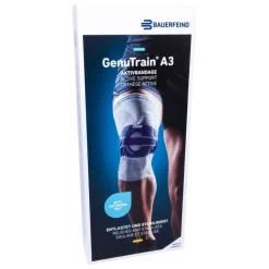 Genutrain A3 Kniebandage links Größe 3 titan, 1 St