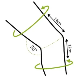 Clearance Genutrain Kniebandage Größe 4 schwarz, 1 St Kniebandagen