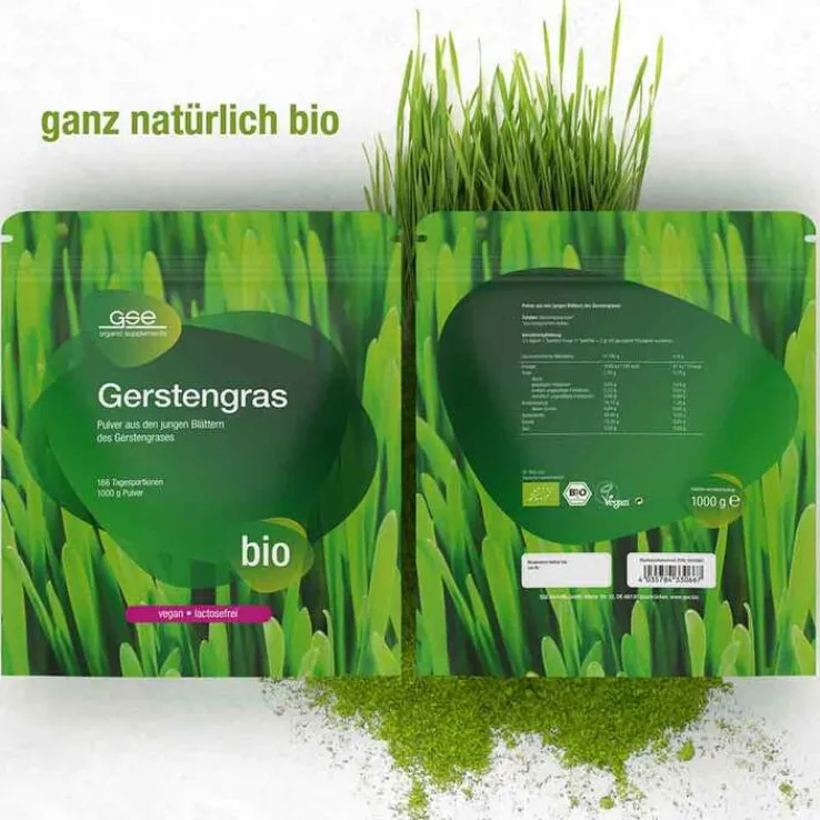 Gerstengras Bio Pulver, 1000 g