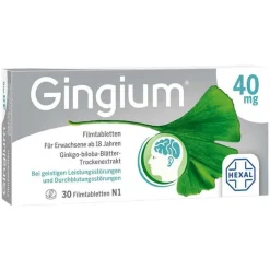 Online Gingium 40 mg Filmtabletten, 30 St