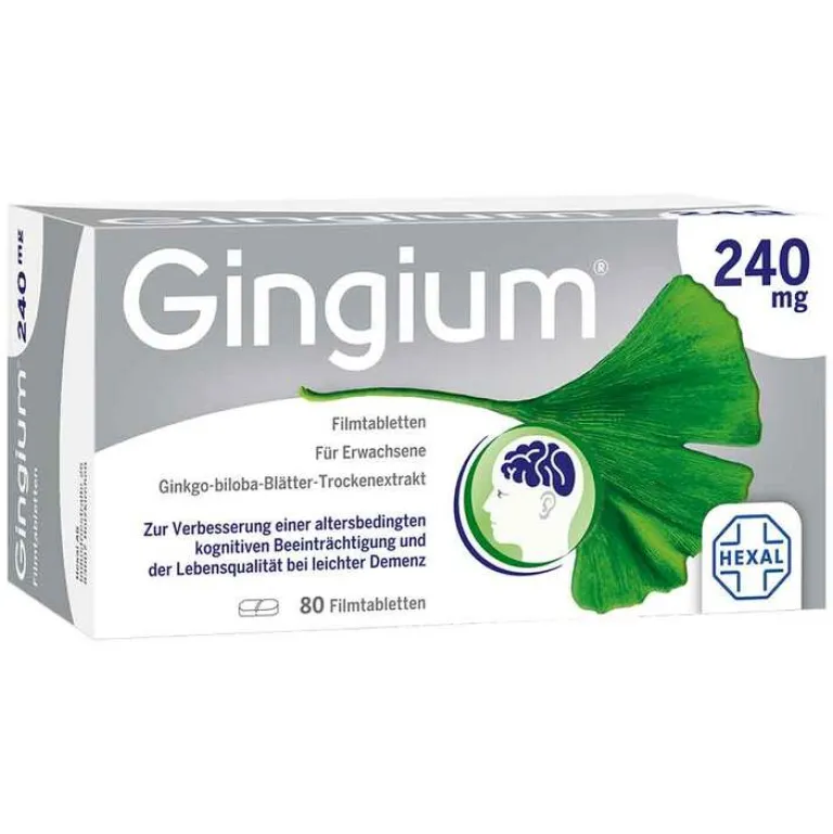Hot 240 mg Filmtabletten, 80 St Ginkgo