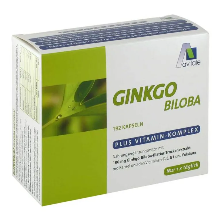 Hot Avitale Ginkgo 100 mg Kapseln + B1 + C + E, 192 St