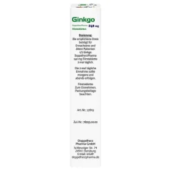 New DoppelherzPharma Ginkgo 240 mg Filmtabletten, 30 St