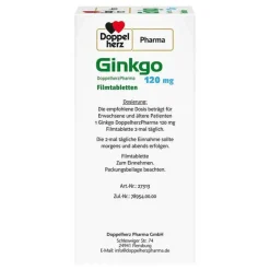 Outlet DoppelherzPharma Ginkgo 120 mg Filmtabletten, 120 St