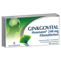 Online GINKGOVITAL 240 mg Filmtabletten, 30 St Ginkgo|Durchblutungs Tabletten