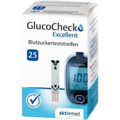 Gluco Check Excellent Teststreifen, 25 St