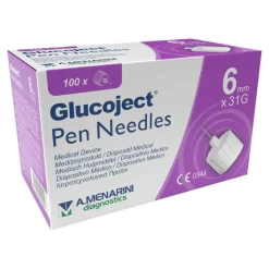 Hot Glucoject Pen-Nadeln 31 Gx6 mm 0,25 mm, 100 St