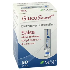 Best Glucosmart Salsa Blutzuckerteststreifen Dose, 50 St