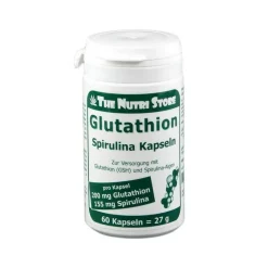 Clearance The Nutri Store Glutathion 200 mg + Spirulina Kapseln, 60 St