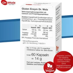 Gluten Enzym Kapseln, 60 St