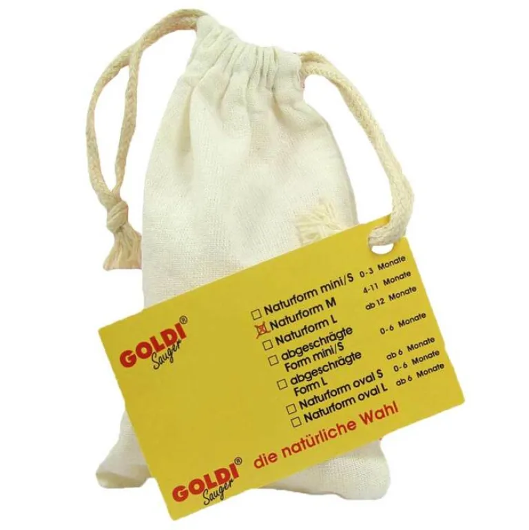 Goldisauger naturform M 4 - 11 Monate i.Polybeutel, 1 St Schnuller