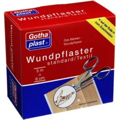 Gothaplast Wundpflaster standard 6 cm x 5 m Rolle, 1 St