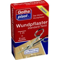 New Gothaplast Wundpflaster standard 6 cm x 1 m, 1 St