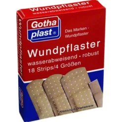 Hot Gothaplast Wundpflaster wasserf.4 Größen, 18 St Wundpflaster