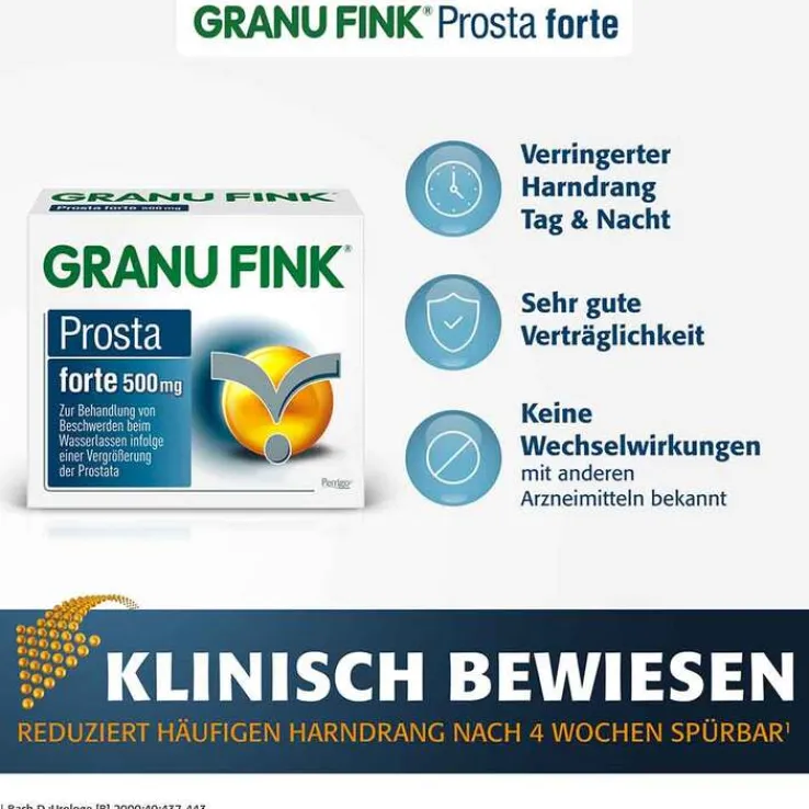GRANU FINK Prosta forte 500 mg Hartkapseln, 80 St