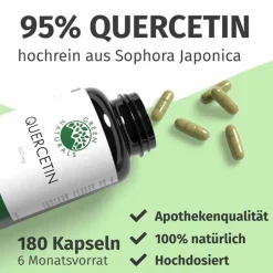 Clearance Quercetin 500 mg hochdosiert Kapseln , 180 St Quercetin