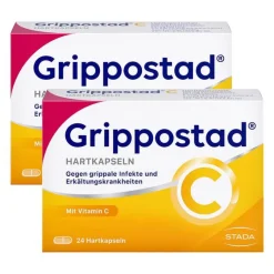 Online C Hartkapseln bei Erkältung, 2x24 St Grippemittel