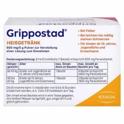 Online Heißgetränk bei Schmerzen und Fieber , 10 St Grippemittel