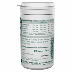 Grüner Tee Extrakt Kapseln, 60 St
