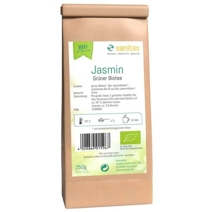 Grüner Tee Jasmin kbA, 250 g